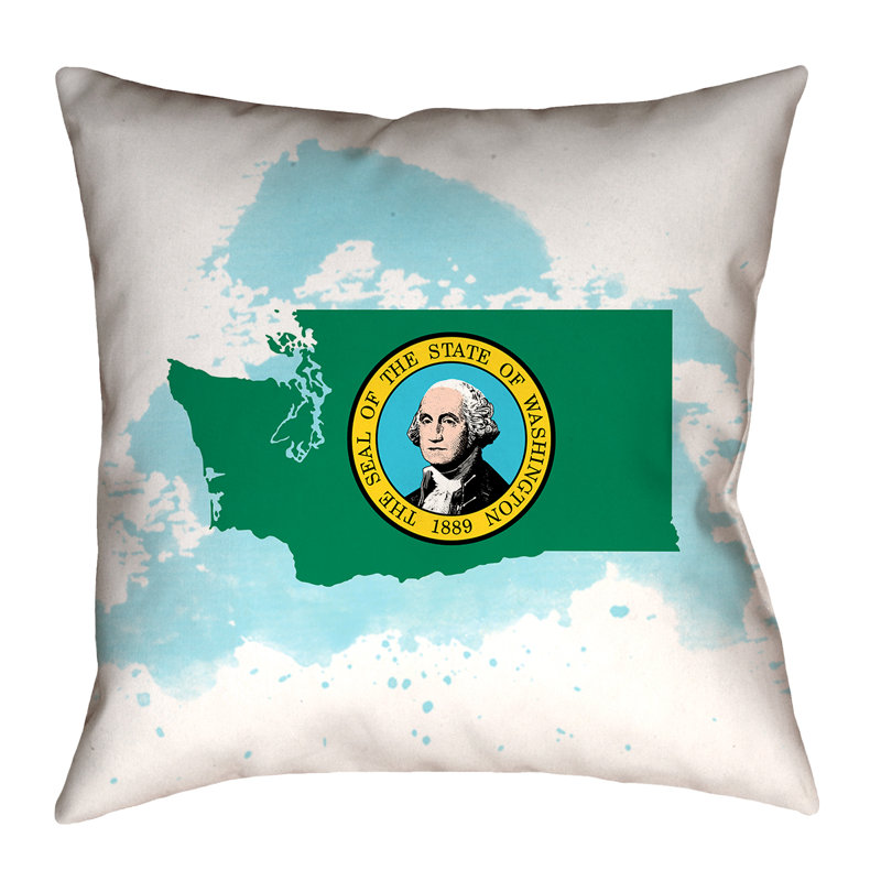 Katelyn Smith Reversible Throw Pillow, 26" x 26", White/Green