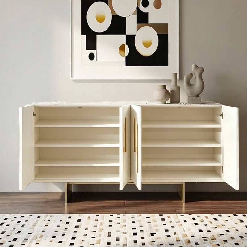Armoire d'entrée de luxe, 35.43" H x 70.86" W x 15.75" D
