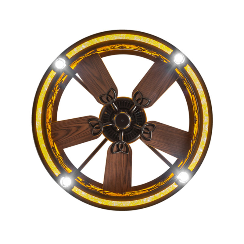Whispering Pines LED Downrod Ceiling Fan