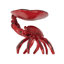Plat décoratif en fonte vieillie en forme de crabe