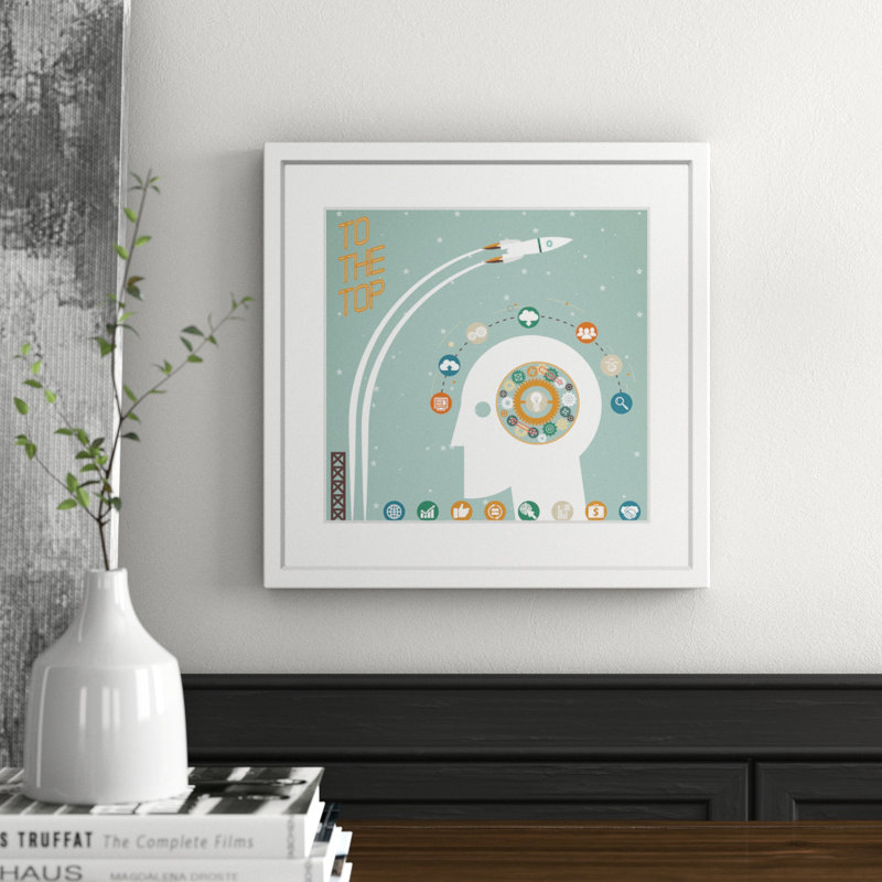 To The Top - Print on Canvas, 41cm H x 41cm W x 3.81cm D