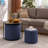 Multi-Functional Ottoman Table Set with Drum Stool and Storage Space-2096831596