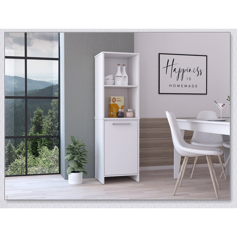 Armoire garde-manger à 1 tablette avec tablettes ouvertes spacieuses Forester