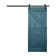 Paneled Wood and Metal K Series DIY Knotty Barn Door with Installation Hardware Kit