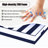 Fade Resistant Outdoor Chair Cushions Set Of 2, Deep Seat Patio Cushions 24 X 28 With Removable Cover, 28D High Resilience Foam Replacement Outdoor Seat Cushions With For Sofa, Adirondack Chair, Sectional,Blue Cabana Stripe-124896508-124896510