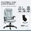 Fauteuil de bureau en microfibre de massage, fauteuil de bureau de massage vibrant avec chaleur et dossier inclinable-1529790564