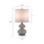 Curved Glass Table Lamp Set Of 2