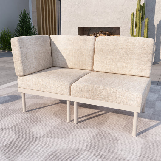 128 cm W Patio Sofa with Cushions