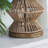 33" Metal Table Lamp With Cream Shade