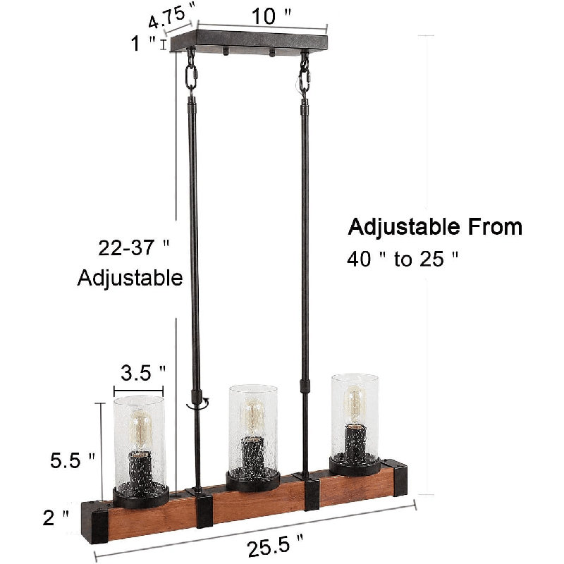 Cesidio 3 - Light Kitchen Island Chandelier