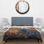 Ensemble de housse de couette en microfibre / polyester Peacock Abstract Collage II Bedding-1801133135