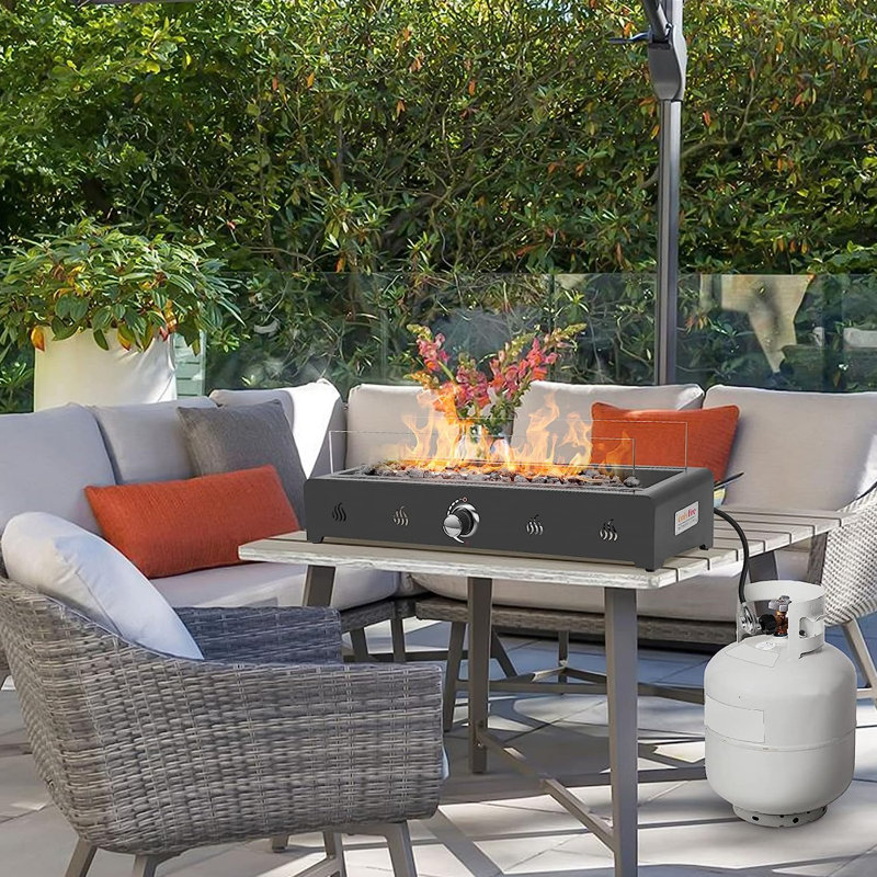 28'' Propane Fire Pit with Rear Air Inlet