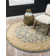 Tapis bleu / beige / brun clair Moore