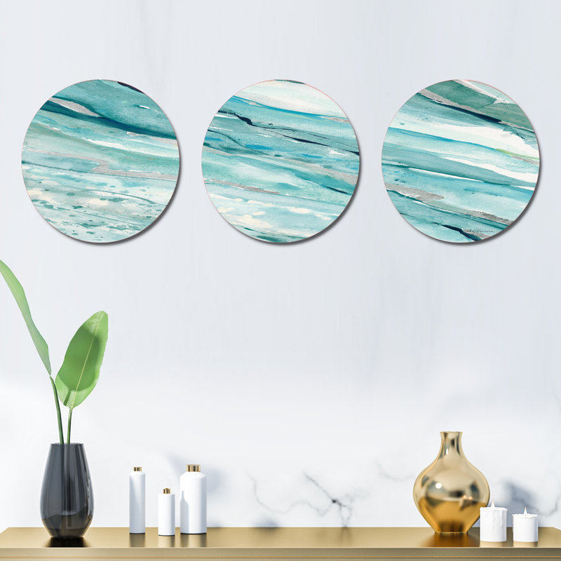 Modern Abstract Wall Decor on Metal