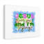 Jesus Loves You Blue Square - Wrapped Canvas Print-699719334