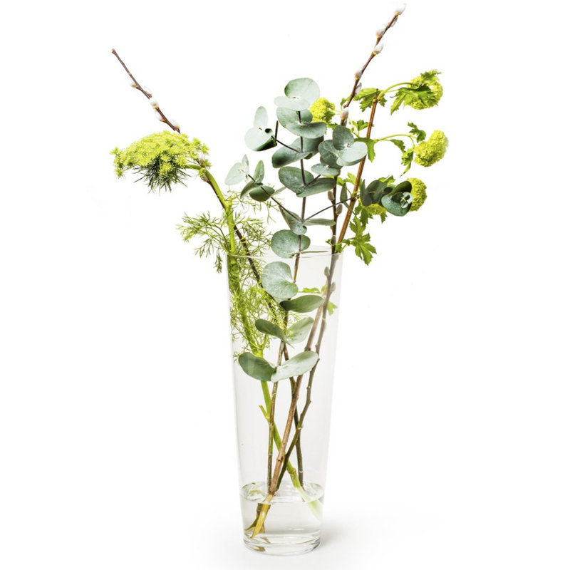 Ensemble de 6 vases en verre Ladainian, H 19,75 po x l 6 po x P 6 po