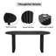 Table de salle à manger ovale en chêne noir L 67 po x P 33,5 po-27274667-27274677