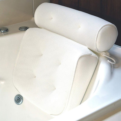 Oreiller de baignoire, oreillers de baignoire spa pour le soutien de la nuque et du dos, accessoires de bain parfaits, bain luxueux relaxant - ensemble de cadeau de bain idéal, produits de spa maison