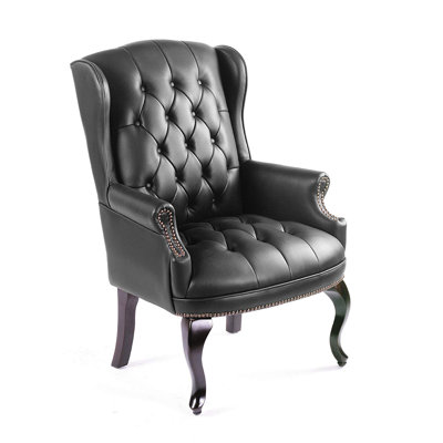 Fauteuil à oreilles et repose-pieds Celestina