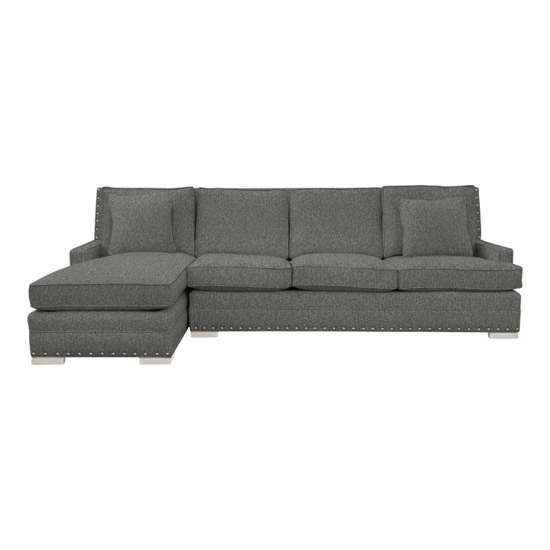 American Bungalow 2-Piece Riverside Chaise Sectional, Yes, Casa Blanca, Ian Pewter