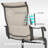 Outdoor Patio Dining Chairs, Breathable PVC-coated polyester, Iron Frame, Beige