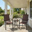 Ensemble de 2 fauteuils de patio extérieurs empilables et robustes pour la terrasse-314562496-314562509