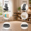 Chaise de bureau ergonomique à dossier divisé avec appui-tête 2d réglable et accoudoirs 4d-862973481