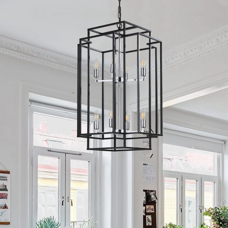 Novelty Ceiling Light, Black & Silver