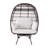 Tapasi Commercial Indoor/Outdoor Oversized Wicker Egg Swivel Lounge Chair with 4 Cushions-1574810095