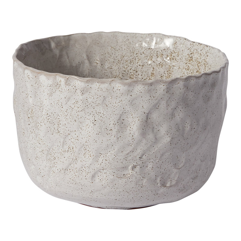 Handmade Ceramic Pot Planter, 5.5" H x 8" W x 8" D