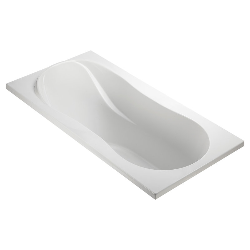 Reflection 1 71.25" Whirlpool Bathtub, White