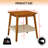 Boho 23" Mid-Century Side Table with Woven Shelf, Storage, Perfect for Living Room, Couch, Patio, Home Office, Bedside-1571569737