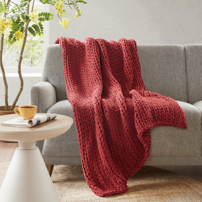 Madison Hand Made Chunky Double Knit Throw Blanket