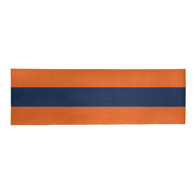 Tapis orange rayé/bleu marine minuit Detroit