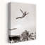 1930s 1940s MAN HIGH DIVER JUMPING OFF RESORT SWIMMING POOL DIVING BOARD PERFECT FORM CAUGHT IN MID-AIR MIAMI BEACH FLORIDA USA 1 Piece Wrapped Canvas Wall Art-918846465