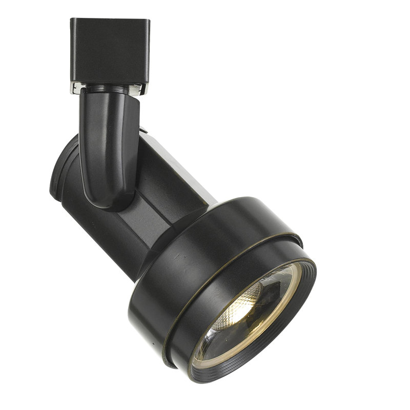 Projecteur sur rail orientable à DEL intégrée Cal Lighting 17 W, 1 300 lumens, 3 300 K, dimmable, angle de diffusion de 24°, dimensions : 6,2 cm (H) x 3,3 cm (L) x 4,8 cm (P).
