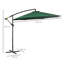 Oakland 3(m) Garden Banana Parasol Cantilever Umbrella w/Crank& Base-27689319