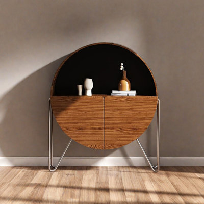 Armoire artistique ronde et multifonctionnelle