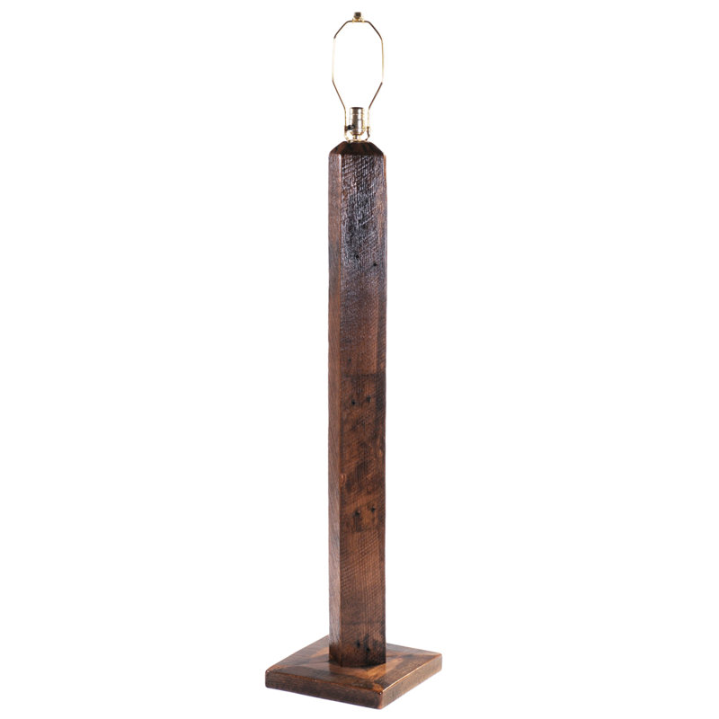 Fireside Lodge Barnwood Floor Lamp without Lamp Shade