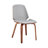 Rohail Leatherette Dining Chair with Slightly Curved Seat-1595663040-1595663043-1536494904