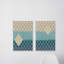 'Blue Mahal Diptych' - 2 Piece Graphic Art Print Set-29544521-33893487