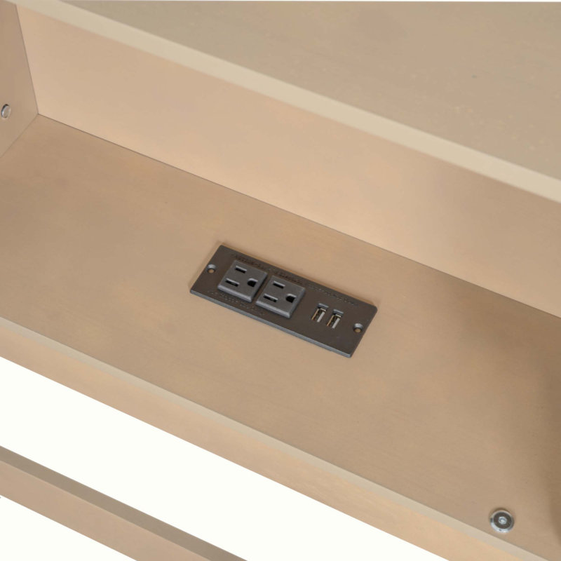 Daybed with Storage Cabinets and USB Ports, Brown