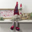 Décoration de Noël d'elfe assis avec chapeau à paillettes réversible 8,5 po