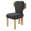 Chaise d'appoint rembourrée avec pieds en bois Brayden (ensemble de 2)-919099708-919099709
