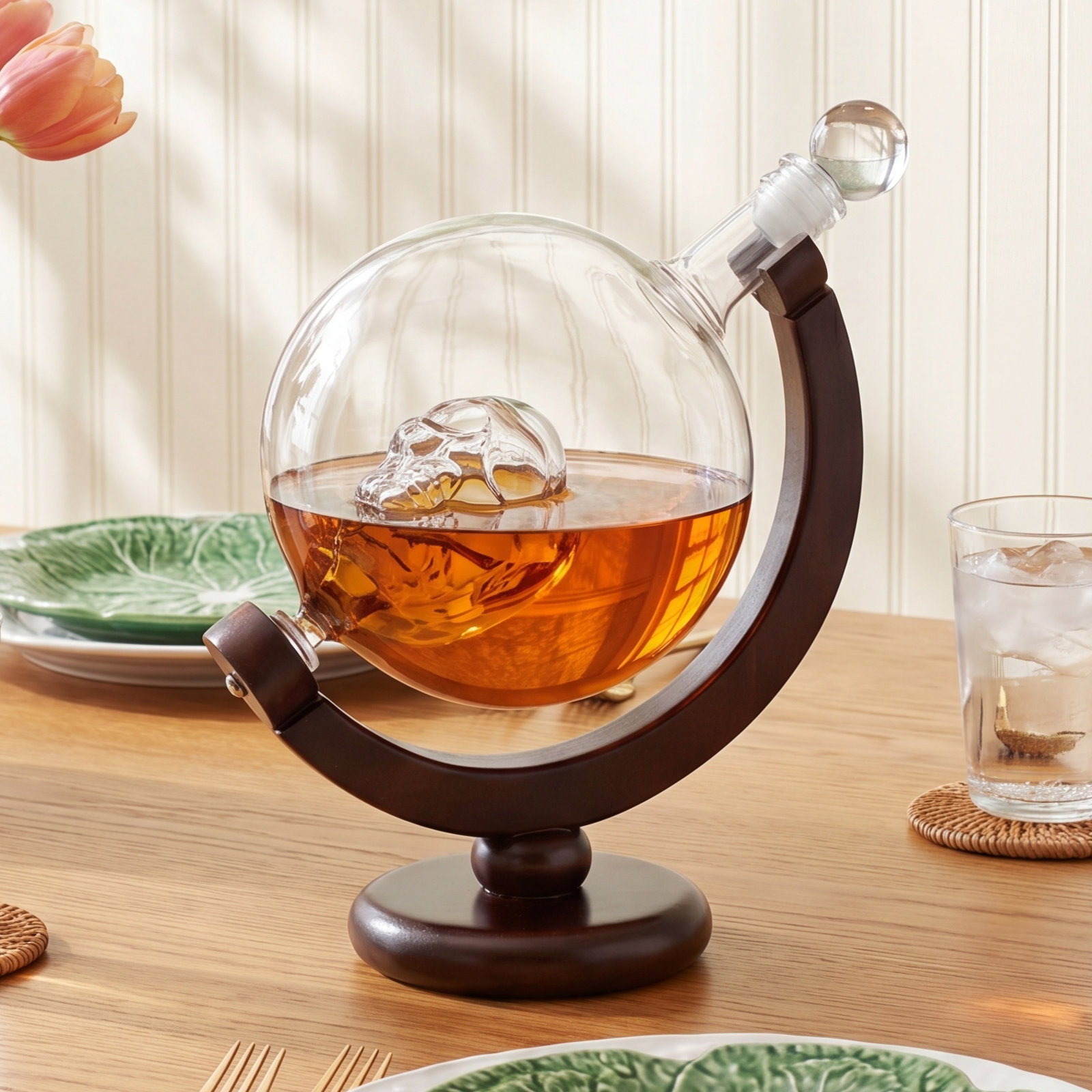 Wood Whiskey Decanter