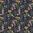 Wildflowers on Dark Background Removable Wallpaper-669357496