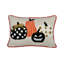 Coussin d'Halloween brodé citrouille d'Halloween