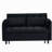 52" Modern Velvet Sofa Bed - 3-In-1 Convertible with Pillows & Side Pockets-1961656624