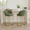 Tabouret de comptoir pivotant 27 po avec structure cylindrique en métal Angelick