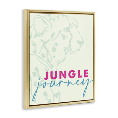 Cadre flottant Jungle Journey Cheetah, design par Lanie Loreth